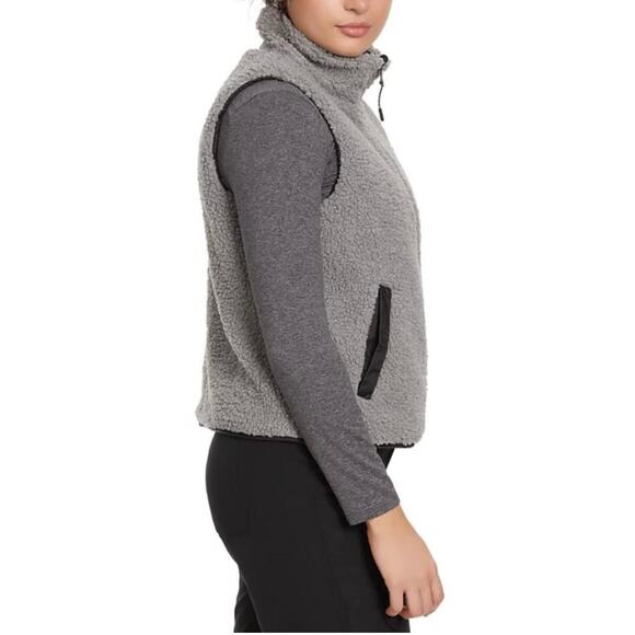 BASS OUTDOOR Women's Reversible Zip-Front Vest BLACK/GRAY NWT SIZE M - Picture 4 of 13